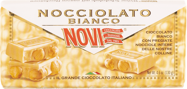 Изображение Шоколад белый Нови цельный лесной орех Эла Дюфур кор, 130 г