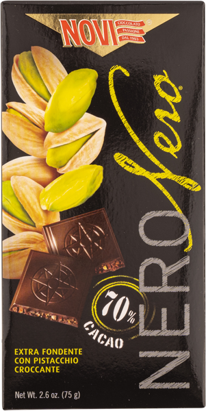 Изображение Шоколад горький 70% Нови неро фисташка Эла Дюфур кор, 75 г