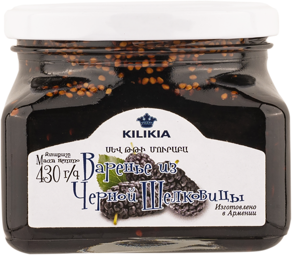Изображение Варенье из черного тутовника Киликия Ереванское пиво с/б, 430 г