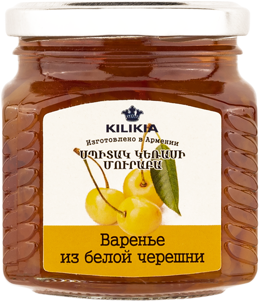 Изображение Варенье из белой черешни Киликия Ереванское пиво с/б, 330 г