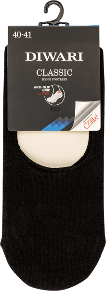 Изображение Подследники размер 25 мужские Конте 16С-17СП черные хлопок Конте СПА к/у, 1 пара