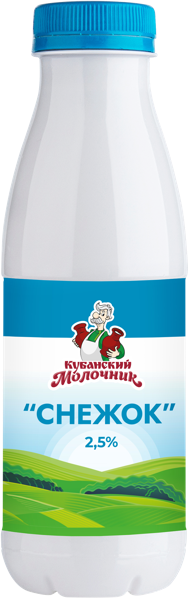 Изображение Напиток 2,5% Кубанский Молочник снежок Ленинградский СК п/б, 450 мл