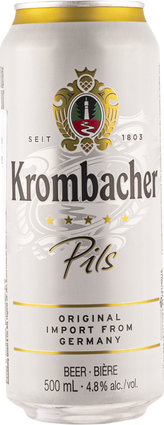 Изображение Пиво светлое Пилс 4,8% Кромбахер Кромбахер ж/б, 0,5 л