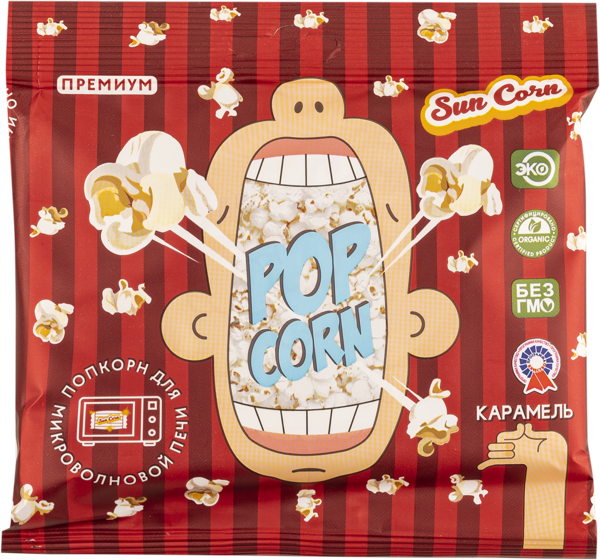 Изображение Попкорн для СВЧ Санкорн карамель Земля Кубани м/у, 100 г