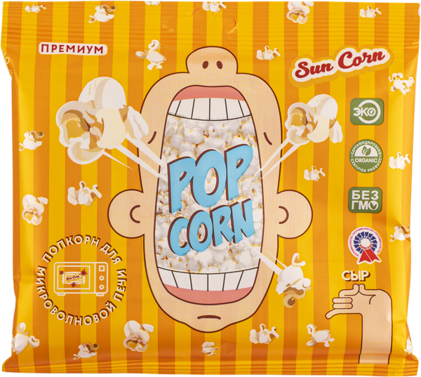 Изображение Попкорн для СВЧ Санкорн сыр Земля Кубани м/у, 100 г