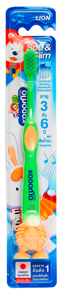 Изображение Зубная щетка с 3-6 лет Кодомо лайон мягкая и тонкая Лайон п/у, 1 шт