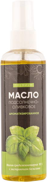 Изображение Масло подсолнечное оливковое Маслопродукт базилик Маслопродукт п/б, 100 мл