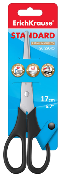 Изображение Ножницы 17см Эрих Краузе стандарт Эрих Краузе , 1 шт