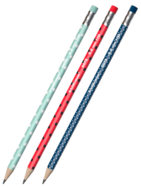 Изображение Карандаш чернографит с ластиком Эрих Краузе дотс нв трехгранный Эрих Краузе , 1 шт