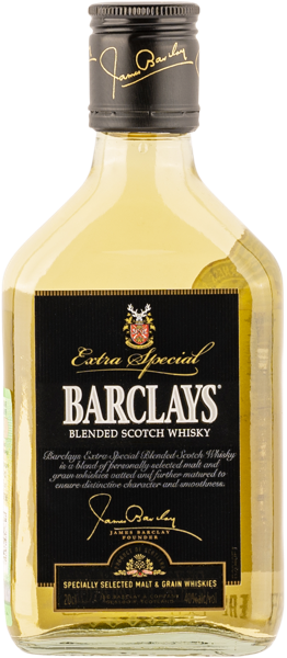 Изображение Виски купажированный Барклайс 3 года Кемпбелл Мейер с/б, 0,2 л