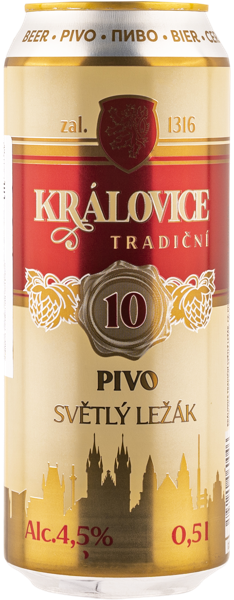 Изображение Пиво светлое Лагер 4,7% Краловице традичне Чешска Пинта ж/б, 0,5 л