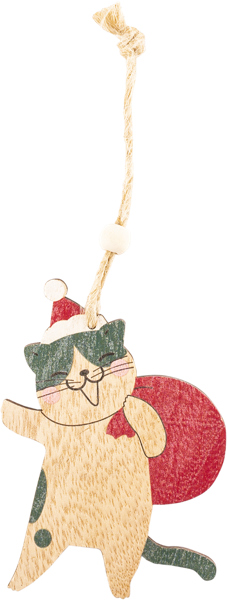 Изображение Елочное украшение 10см Игл Гифтс кот с мешком Игл Гифтс , 1 шт