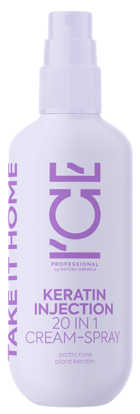 Изображение Крем-спрей для повреж волос Айс бай натура сиберика кератиновый 20в1 Натура сиберика п/у, 200 мл