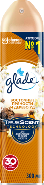 Изображение Освежитель воздуха Глейд вост пряности и дерево уд Эс Си Джонсон ж/б, 300 мл