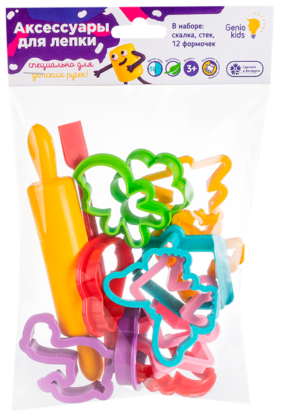 Изображение Набор для лепки Дженио кидс аксессуары Дженио Кидс м/у, 1 шт