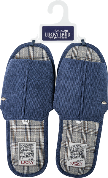 Изображение Тапочки мужские домашние Лакки Лэнд 3893M-CH-О в ассортименте Степ-Трейд , 1 пара