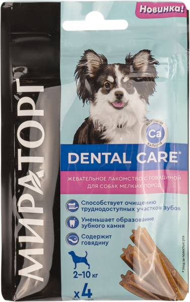 Изображение Лакомство для собак мелких пород Мираторг дентал кея говядина Мираторг м/у, 40 г