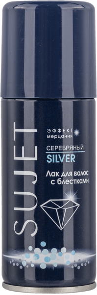 Изображение Лак для волос сильн фиксация Сюжет серебро с блестками Сибиар ж/б, 100 мл