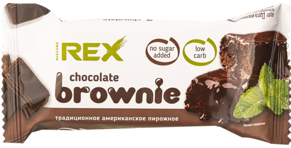 Изображение Пирожное протеиновое Протеин Рекс брауни Роял Кейк м/у, 50 г