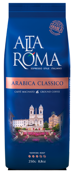 Изображение Кофе молотый Альта Рома арабика 100% классик Алмафуд м/у, 250 г