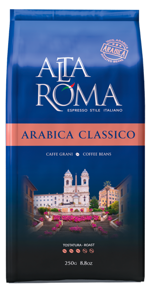 Изображение Кофе в зернах Альта Рома арабика классико Алмафуд м/у, 250 г