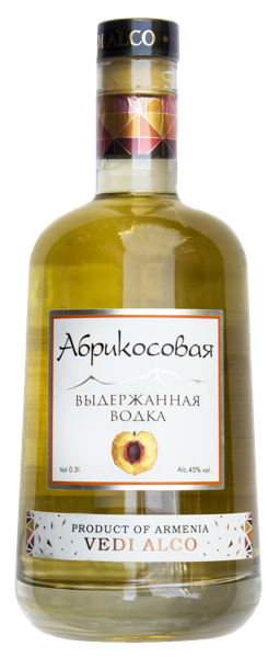 Изображение Водка 45% Веди Алко абрикос выдержанная Веди Алко с/б, 0,5 л