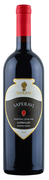 Изображение Вино красное сухое стиль №1 Саперави Квеври Кахети марани Телавский погреб с/б, 0,75 л