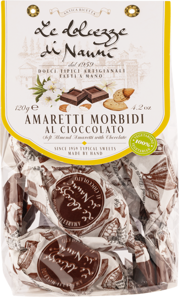 Изображение Амаретти печенье мягкое Дольчезе ди Нанни миндальное с шоколадом Дольчезе ди Нанни м/у, 120 г
