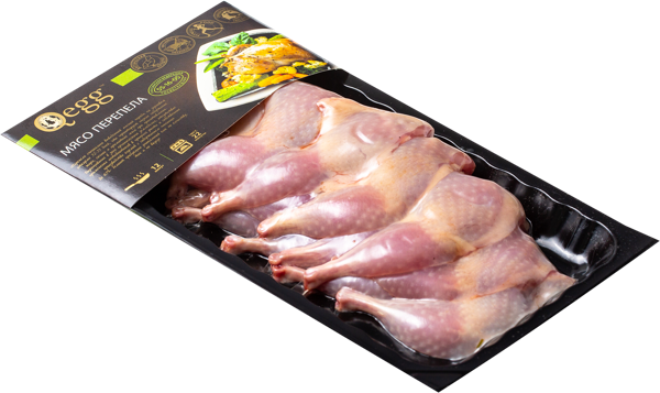 Изображение Птица охлажденное Кьюэгг ножка перепела на кости Угличская ПФ в/у, 350 г