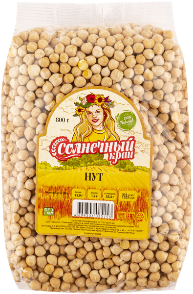 Изображение Нут Солнечный край Лобко Д.А. ИП м/у, 800 г