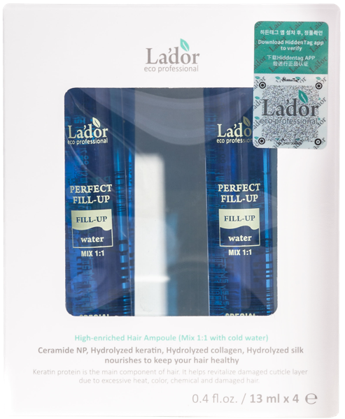 Изображение Филлер для сухих волос Ладор восстанавливающий Джей Профешнл к/у, 4 шт