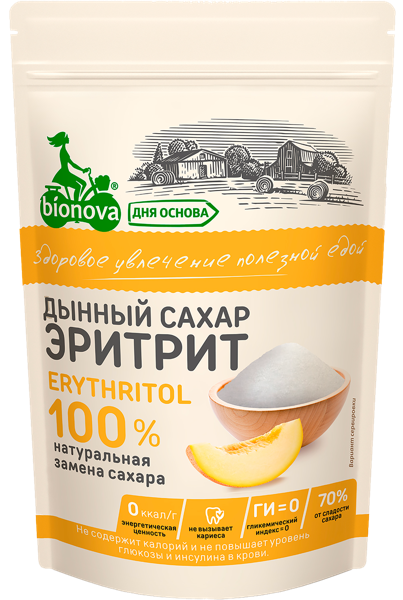 Изображение Эритрит Бионова дынный сахар Новапродукт АГ м/у, 200 г