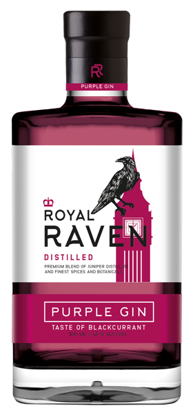 Изображение Джин 40% Роял Рейвен перпл Татспиртпром с/б, 0,5 л