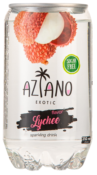 Изображение Напиток газ Азиано личи Азиано п/б, 0,35 л