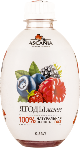 Изображение Напиток газ Аскания лесные ягоды Аскания п/б, 0,33 л