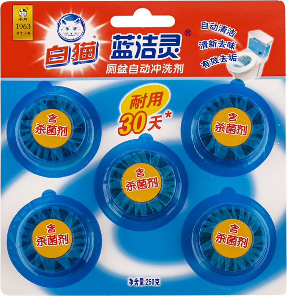 Изображение Таблетка для унитаза Баимао аромат жасмина 250г Шанхай Хатчисон к/у, 5 шт