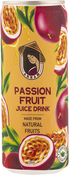 Изображение Сок с мякотью Аннам маракуйя Танвьен ж/б, 0,33 л