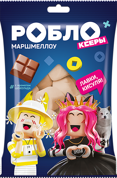 Изображение Маршмеллоу Роблоксеры с ароматом шоколада Конфитрейд м/у, 100 г
