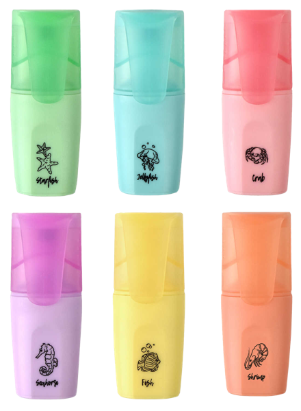 Изображение Текстовыделитель ассорти Феникс+ морские тайны Феникс+ , 1 шт