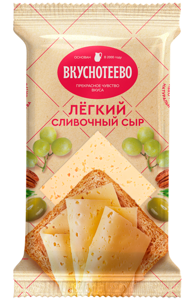 Изображение Сыр 30% Вкуснотеево сливочный легкий Молвест м/у, 200 г