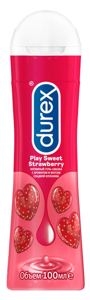 Изображение Гель для интимного массажа Дюрекс плей сладкая клубника Хелскеа ССЛ п/у, 100 мл