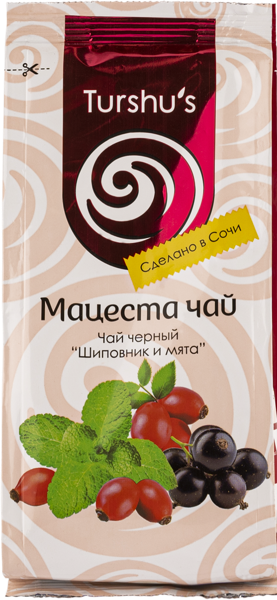 Изображение Чай черный Мацеста чай шиповник мята Мацестинская ЧФ м/у, 75 г