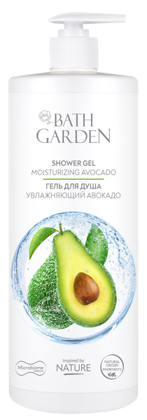 Изображение Гель для душа Баф гарден увлажняющий авокадо ДизайнСоап п/у, 1 л