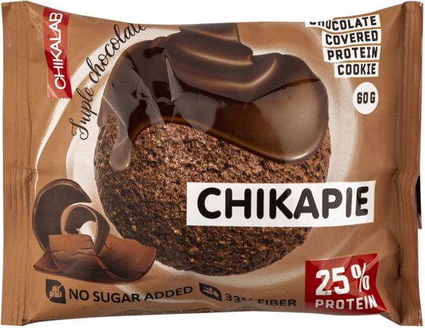 Изображение Печенье протеиновое Чикалаб тройной шоколад Флоупак м/у, 60 г