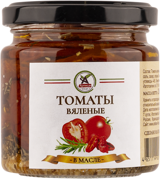 Изображение Томаты в масле Артисан фудс вяленые Арутюньян К.В. с/б, 200 г