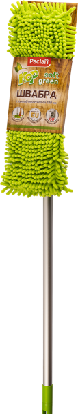 Изображение Швабра телескопическая Паклан грин моп софт с насадкой СеДо сп к/у, 1 шт