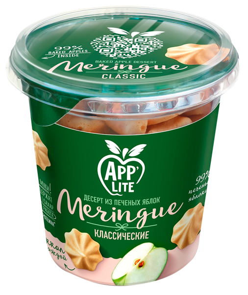 Изображение Меренга яблочная без сахара Эпп Лайт классичекая Правильные продукты п/б, 35 г