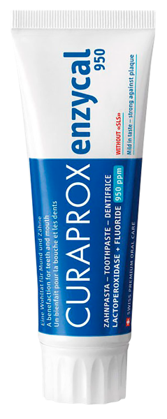 Изображение Зубная паста от кариеса Курапрокс энзикал 950 ррм Кураден к/у, 75 мл