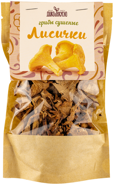 Изображение Грибы сушеные Дико вкусно лисички Союз Продукт м/у, 30 г