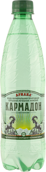 Изображение Мин вода газ pH 5,4 Нижний Кармадон лечебная Ариана п/б, 0,5 л
